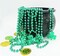 4E's Novelty St Patricks Day Beads Necklace (24 Pack) Bulk Green Beads Shamrock Necklaces, St Patricks Day Gifts Bulk, 33" Kids & Adults Party Favor Supplies Outfit Accessories